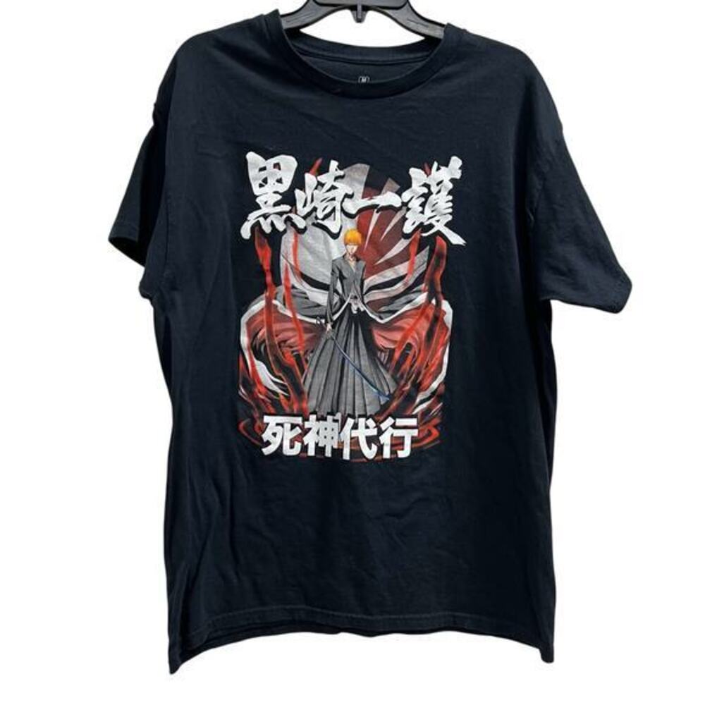 Vhtf 00’s Bleach Ichigo Kurosaki Shinigami Acting Hallow T-shirt Men Sz M VTG J